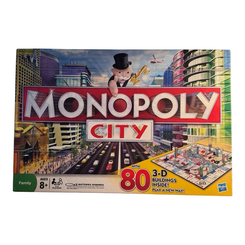 Monopoly City Edition  TESTED WORKS Hasbro‎ Gaming 2009 3D Buildings